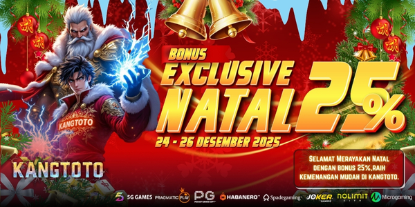 EVENT BONUS SPESIAL NATAL 25%